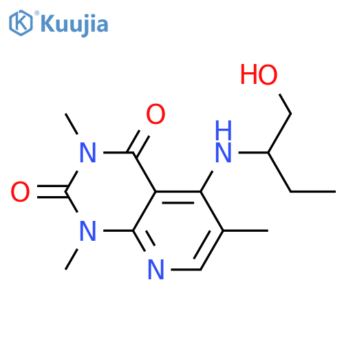 5-(1-hydroxybutan-2-yl)amino-1,3,6-trimethyl-1H,2H,3H,4H-pyrido2,3-dpyrimidine-2,4-dione structure
