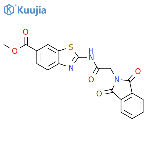 methyl 2-2-(1,3-dioxo-2,3-dihydro-1H-isoindol-2-yl)acetamido-1,3-benzothiazole-6-carboxylate structure