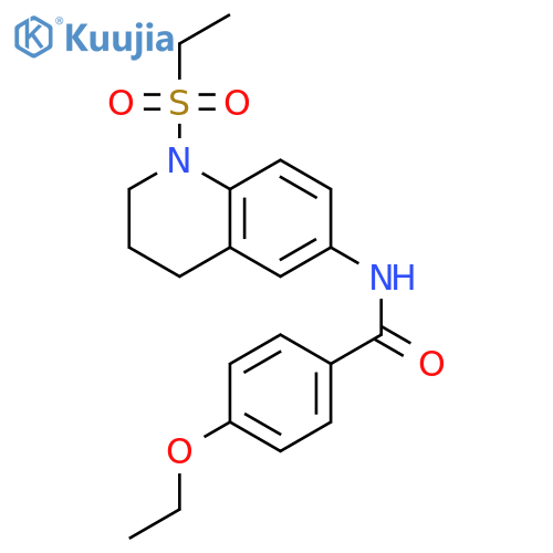 N-1-(ethanesulfonyl)-1,2,3,4-tetrahydroquinolin-6-yl-4-ethoxybenzamide structure