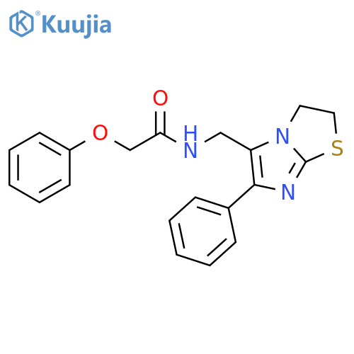 2-phenoxy-N-({6-phenyl-2H,3H-imidazo2,1-b1,3thiazol-5-yl}methyl)acetamide structure