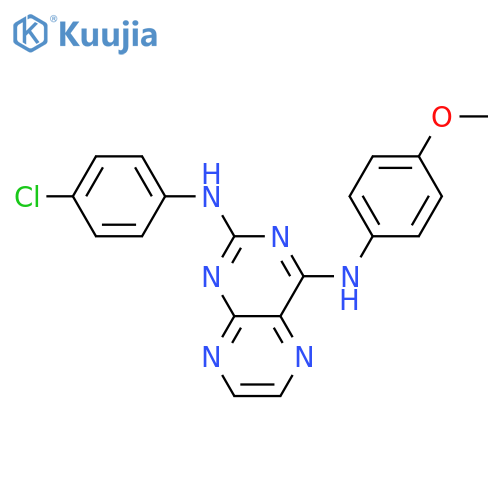 N2-(4-chlorophenyl)-N4-(4-methoxyphenyl)pteridine-2,4-diamine structure