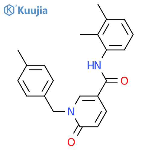 N-(2,3-dimethylphenyl)-1-(4-methylphenyl)methyl-6-oxo-1,6-dihydropyridine-3-carboxamide structure