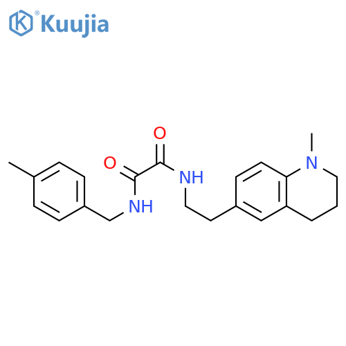 N-2-(1-methyl-1,2,3,4-tetrahydroquinolin-6-yl)ethyl-N'-(4-methylphenyl)methylethanediamide structure