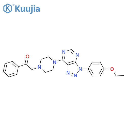 1-{4-3-(4-ethoxyphenyl)-3H-1,2,3triazolo4,5-dpyrimidin-7-ylpiperazin-1-yl}-2-phenylethan-1-one structure