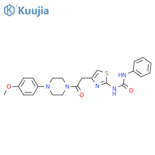 3-(4-{2-4-(4-methoxyphenyl)piperazin-1-yl-2-oxoethyl}-1,3-thiazol-2-yl)-1-phenylurea structure