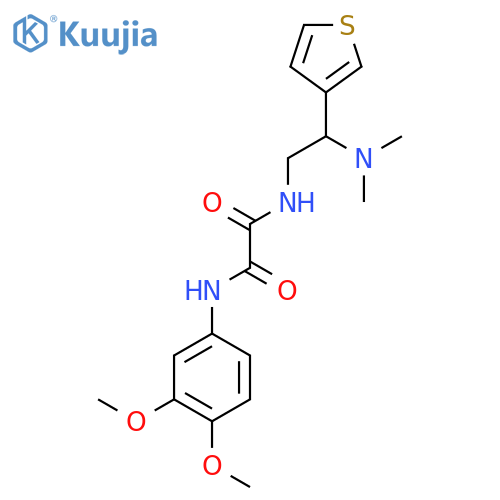 N'-(3,4-dimethoxyphenyl)-N-2-(dimethylamino)-2-(thiophen-3-yl)ethylethanediamide structure