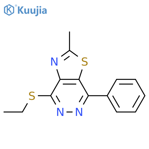 4-(ethylsulfanyl)-2-methyl-7-phenyl-1,3thiazolo4,5-dpyridazine structure