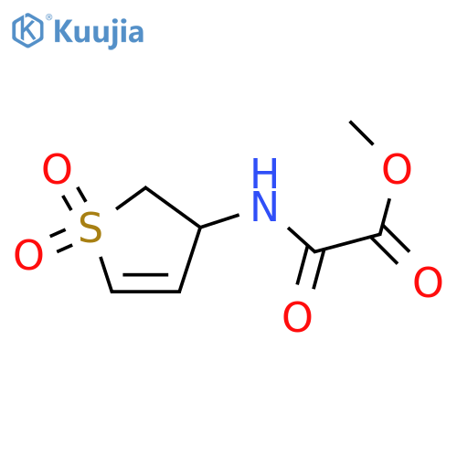 methyl (1,1-dioxo-2,3-dihydro-1lambda6-thiophen-3-yl)carbamoylformate structure
