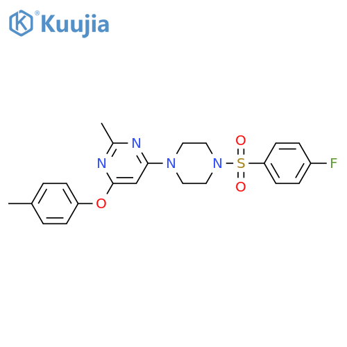 4-4-(4-fluorobenzenesulfonyl)piperazin-1-yl-2-methyl-6-(4-methylphenoxy)pyrimidine structure