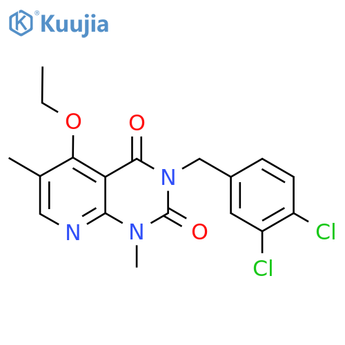 3-(3,4-dichlorophenyl)methyl-5-ethoxy-1,6-dimethyl-1H,2H,3H,4H-pyrido2,3-dpyrimidine-2,4-dione structure