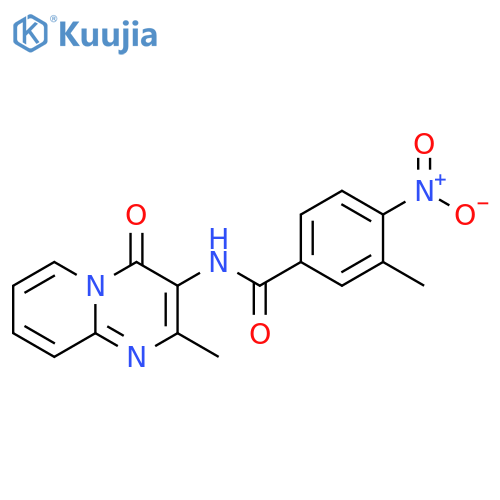3-methyl-N-{2-methyl-4-oxo-4H-pyrido1,2-apyrimidin-3-yl}-4-nitrobenzamide structure