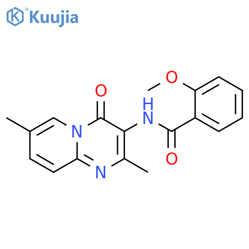 N-{2,7-dimethyl-4-oxo-4H-pyrido1,2-apyrimidin-3-yl}-2-methoxybenzamide structure