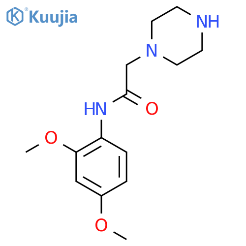 N-(2,4-Dimethoxyphenyl)-2-piperazin-1-ylacetamide dihydrochloride structure