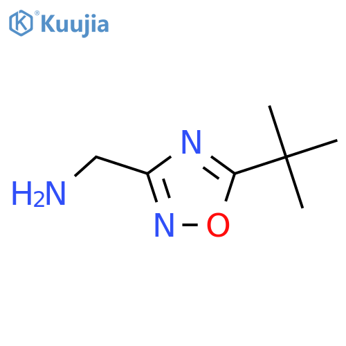 (5-tert-butyl-1,2,4-oxadiazol-3-yl)methanamine structure