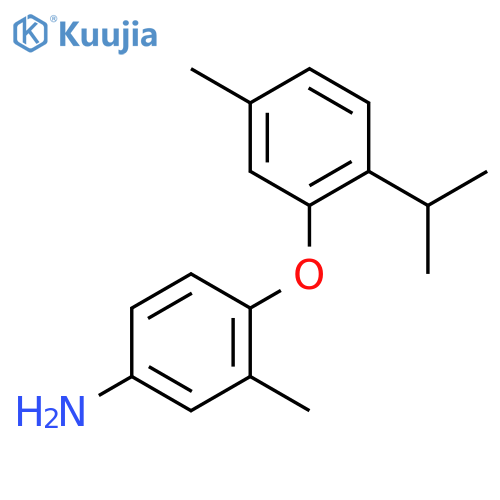 4-(2-Isopropyl-5-methylphenoxy)-3-methylaniline structure