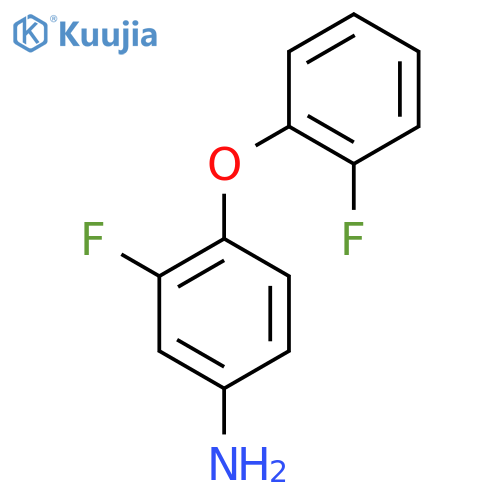 3-Fluoro-4-(2-fluorophenoxy)aniline structure