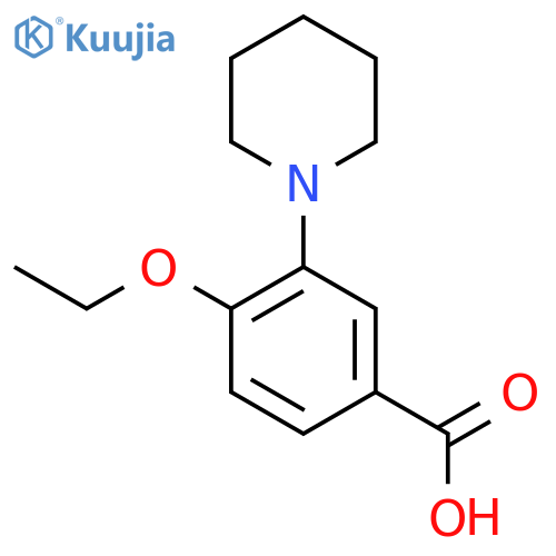 4-Ethoxy-3-piperidin-1-yl-benzoic acid structure