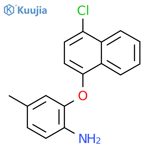 2-[(4-Chloro-1-naphthyl)oxy]-4-methylphenylamine structure