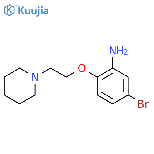 5-Bromo-2-[2-(1-piperidinyl)ethoxy]aniline structure