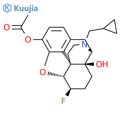 Morphinan-3,14-diol,17-(cyclopropylmethyl)-4,5-epoxy-6-(fluoro-18F)-, 3-acetate, (5a,6b)- (9CI) structure