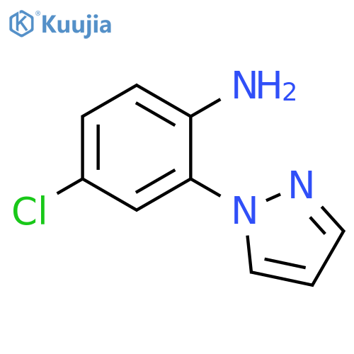 4-chloro-2-(1H-pyrazol-1-yl)aniline structure