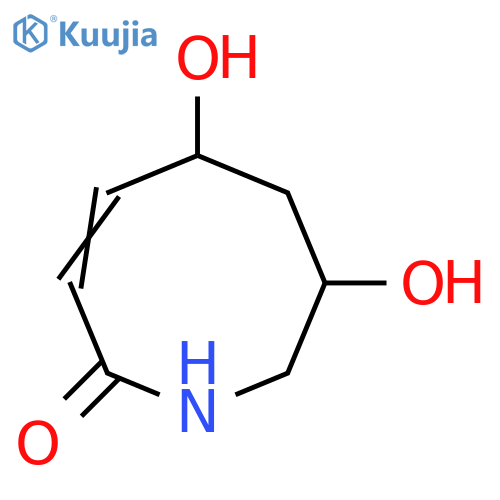 5,6,7,8-Tetrahydro-5,7-dihydroxy-1H-azocin-2-one structure