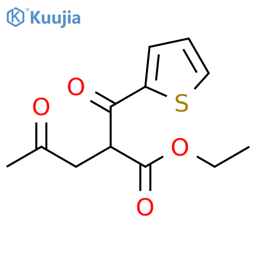 ethyl 4-oxo-2-(thiophene-2-carbonyl)pentanoate structure