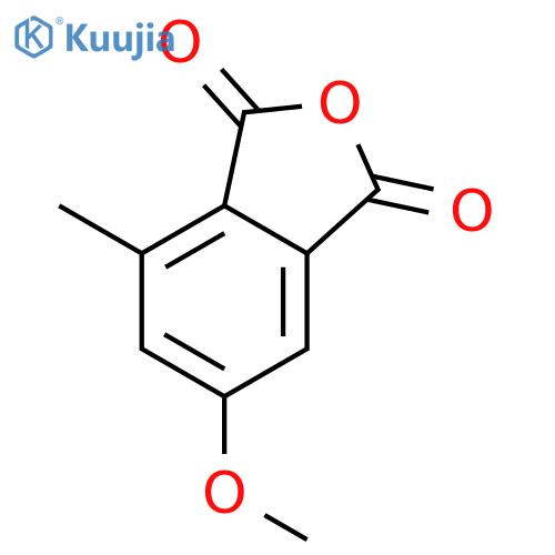 5-methoxy-3-methylbenzene-1,2-dicarboxylic anhydride structure
