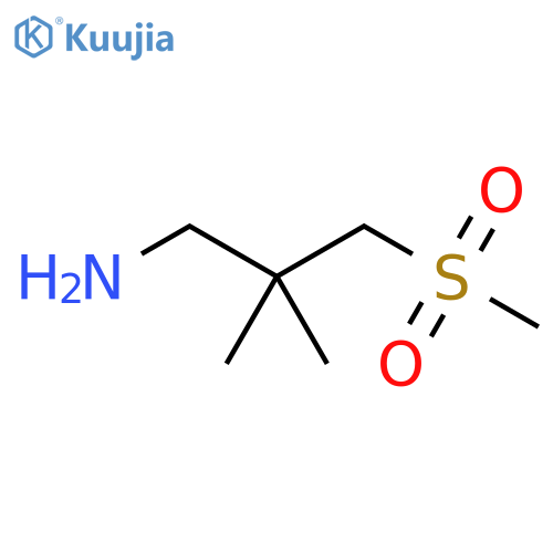 1-Propanamine, 2,2-dimethyl-3-(methylsulfonyl)- structure