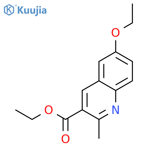 Ethyl 6-ethoxy-2-methylquinoline-3-carboxylate structure