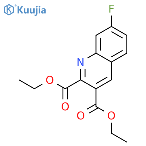 diethyl 7-fluoroquinoline-2,3-dicarboxylate structure
