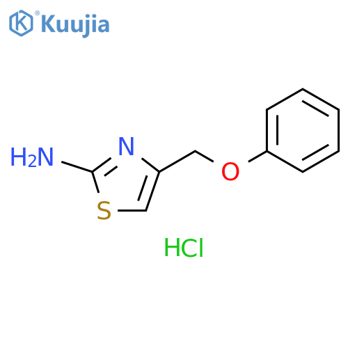 4-(phenoxymethyl)-1,3-thiazol-2-amine hydrochloride structure