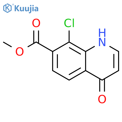 Methyl 8-chloro-4-oxo-1,4-dihydroquinoline-7-carboxylate structure