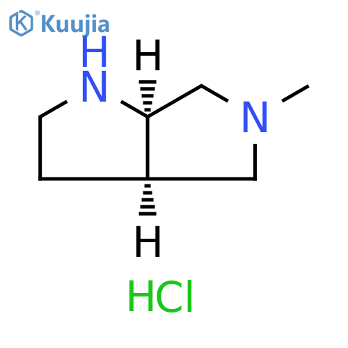 (3aR,6aR)-5-methyl-2,3,3a,4,6,6a-hexahydro-1H-pyrrolo[3,4-b]pyrrole;dihydrochloride structure