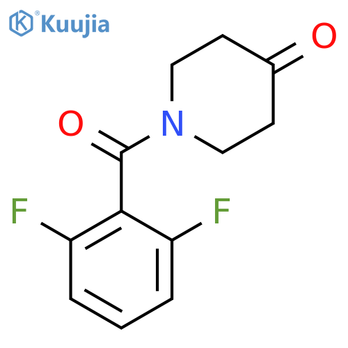 1-(2,6-Difluoro-benzoyl)-piperidin-4-one structure