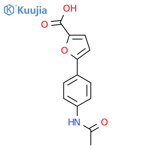 5-(4-Acetamidophenyl)furan-2-carboxylic acid structure