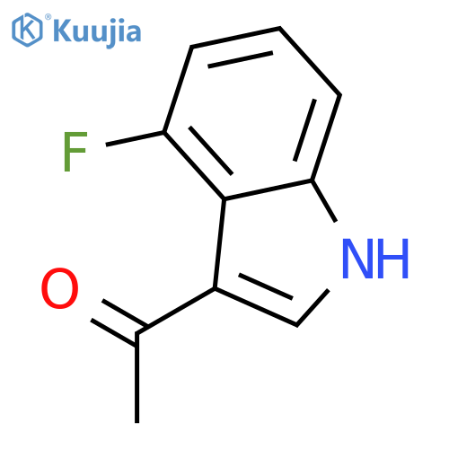 1-(4-fluoro-1H-indol-3-yl)ethan-1-one structure