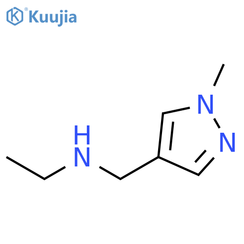 ethyl(1-methyl-1H-pyrazol-4-yl)methylamine structure
