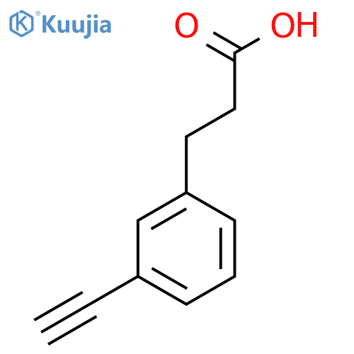 3-(3-ethynylphenyl)propanoic acid structure