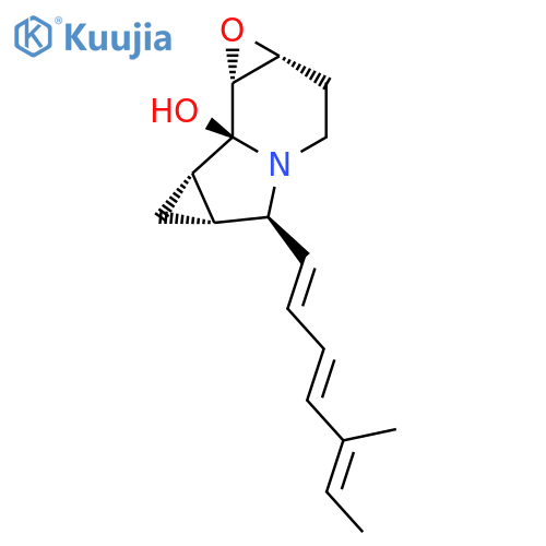 1bH-Cycloprop[a]oxireno[g]indolizin-1b-ol,octahydro-3-[(1E,3E,5E)-5-methyl-1,3,5-heptatrien-1-yl]-,(1aR,1bS,1cS,2aR,3S,6aR)- structure