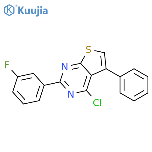 4-Chloro-2-(3-fluorophenyl)-5-phenylthieno[2,3-d]pyrimidine structure