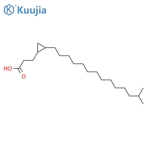 2-(13-Methyltetradecyl)cyclopropanepropanoic acid; (R*,R*)-form structure