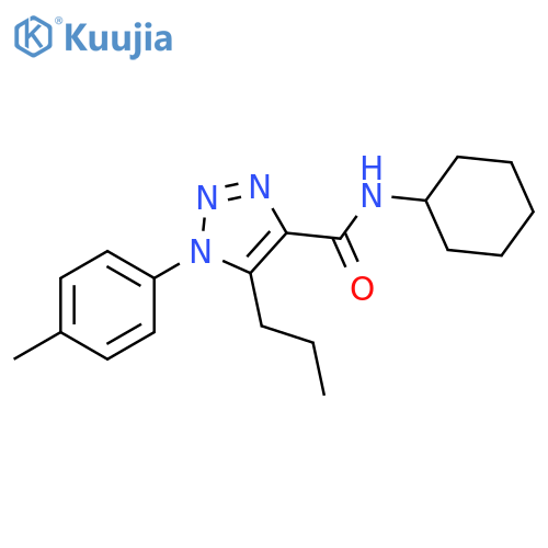 N-Cyclohexyl-1-(4-methylphenyl)-5-propyl-1H-1,2,3-triazole-4-carboxamide structure