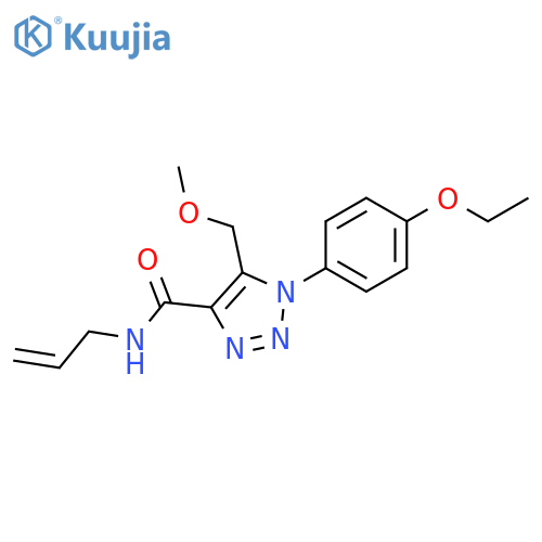1-(4-ethoxyphenyl)-5-(methoxymethyl)-N-(prop-2-en-1-yl)-1H-1,2,3-triazole-4-carboxamide structure