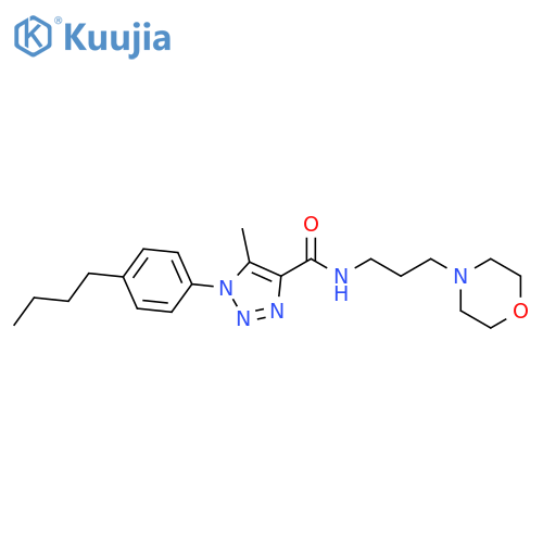 1-(4-butylphenyl)-5-methyl-N-3-(morpholin-4-yl)propyl-1H-1,2,3-triazole-4-carboxamide structure
