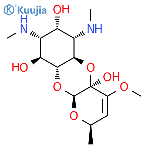 2H-Pyrano[2,3-b][1,4]benzodioxin-4a,7,9(10aH)-triol,5a,6,7,8,9,9a-hexahydro-4-methoxy-2-methyl-6,8-bis(methylamino)-,(2R,4aS,5aR,6S,7S,8R,9S,9aR,10aS)- structure