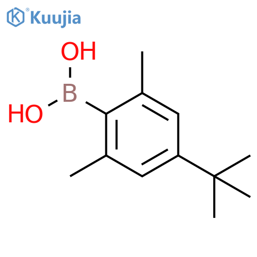 Boronic acid, B-[4-(1,1-dimethylethyl)-2,6-dimethylphenyl]- structure