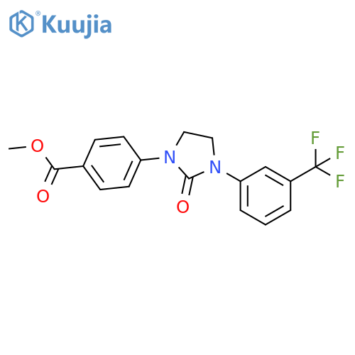 • Benzoic acid, 4-[2-oxo-3-[3-(trifluoromethyl)phenyl]-1-imidazolidinyl]-, methyl ester structure