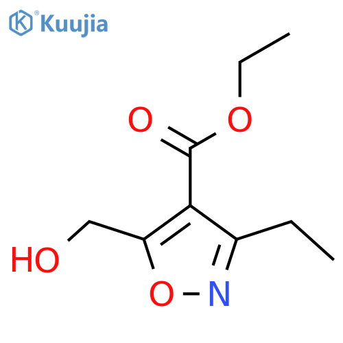 Ethyl 3-ethyl-5-(hydroxymethyl)isoxazole-4-carboxylate structure