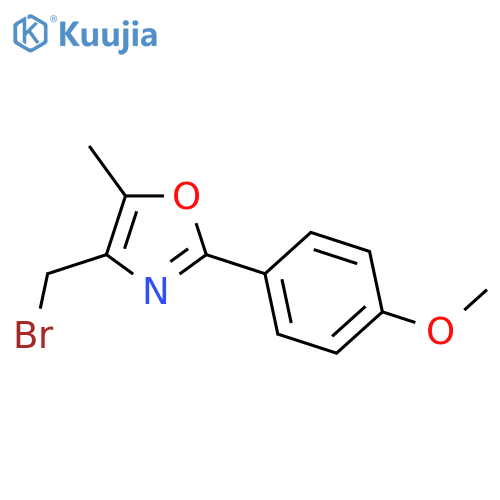 Oxazole, 4-(bromomethyl)-2-(4-methoxyphenyl)-5-methyl- structure
